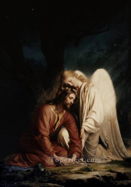 Christ in Gethsemane2 religion Carl Heinrich Bloch Oil Paintings